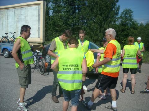 Kimppakyytiläiset Koskenkylässä